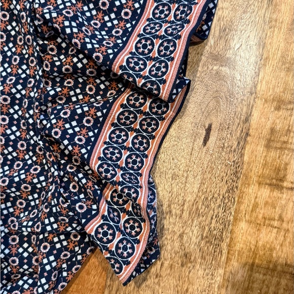 MAX STUDIO Printed Flutter Sleeve Jumpsuit Size Medium - Picture 5 of 9